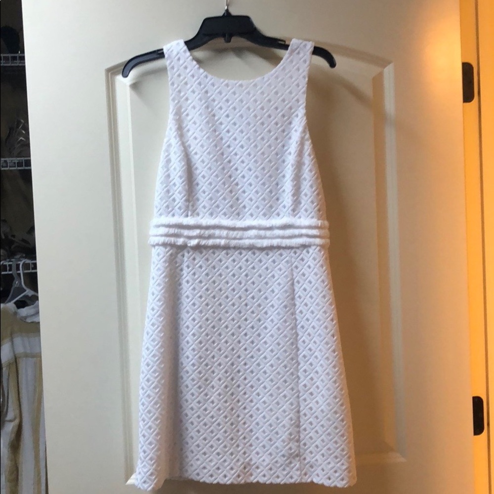 White lace detail Lilly Pulitzer dress